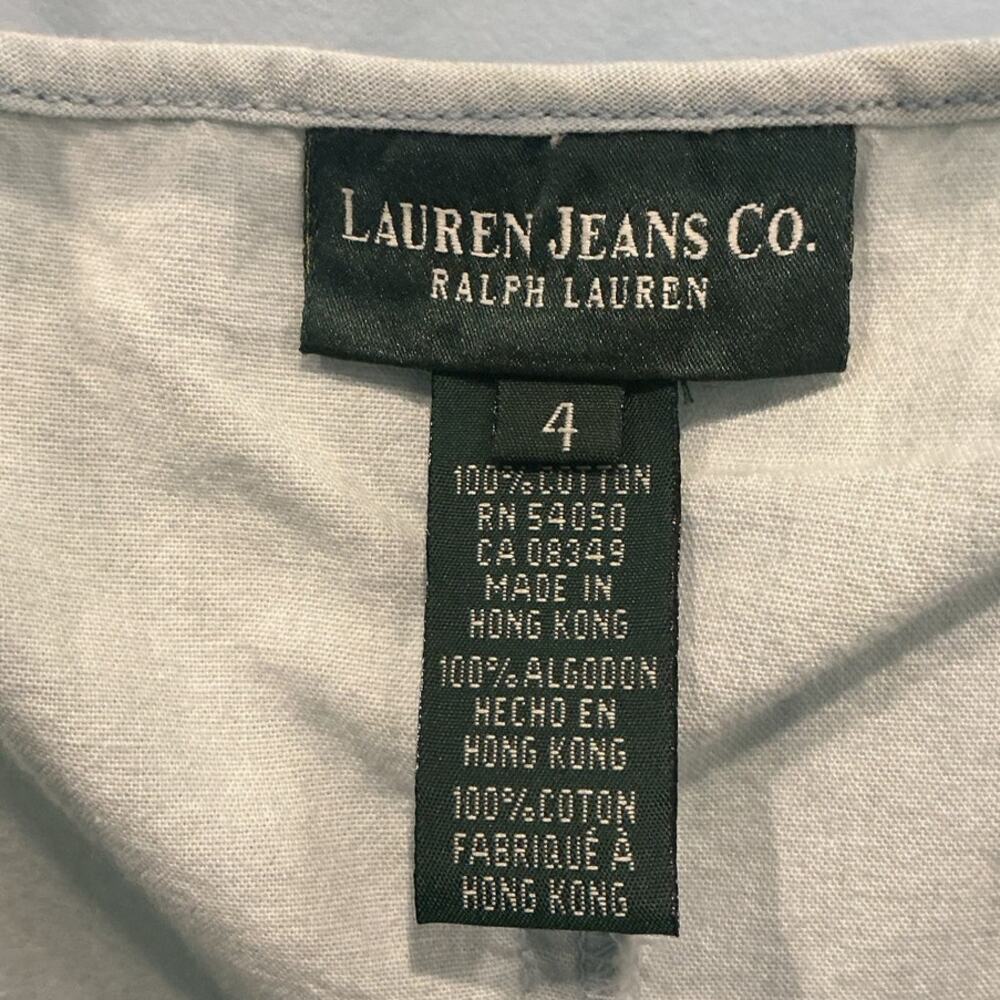 NEW Vintage Ralph Lauren Button Front Denim Maxi Dress Blue Western Country Sz 4 - Picture 2 of 5